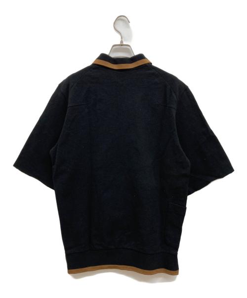 SUNSEA（サンシー）SUNSEA (サンシー) TENNIS POLO/テニスポロ/ポロシャツ ブラック サイズ:3の古着・服飾アイテム