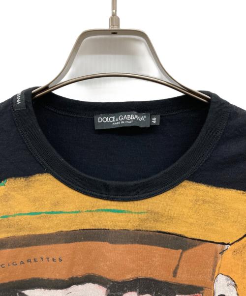 DOLCE & GABBANA（ドルチェ＆ガッバーナ）DOLCE & GABBANA (ドルチェ＆ガッバーナ) A.Pezzati/ロングスリーブカットソー/プリントカットソー/JT.G8C06T ブラック サイズ:46の古着・服飾アイテム