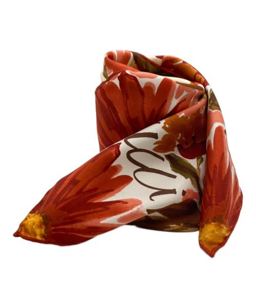 GUCCI（グッチ）GUCCI (グッチ) 花柄シルクスカーフ/ｼﾙｸスカーフの古着・服飾アイテム