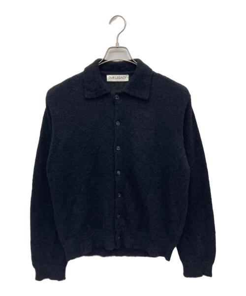 OUR LEGACY（アワーレガシー）OUR LEGACY (アワーレガシー) EVENING POLO カーディガン ブラック サイズ:46の古着・服飾アイテム