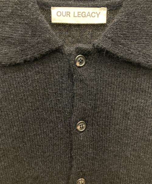 OUR LEGACY（アワーレガシー）OUR LEGACY (アワーレガシー) EVENING POLO カーディガン ブラック サイズ:46の古着・服飾アイテム