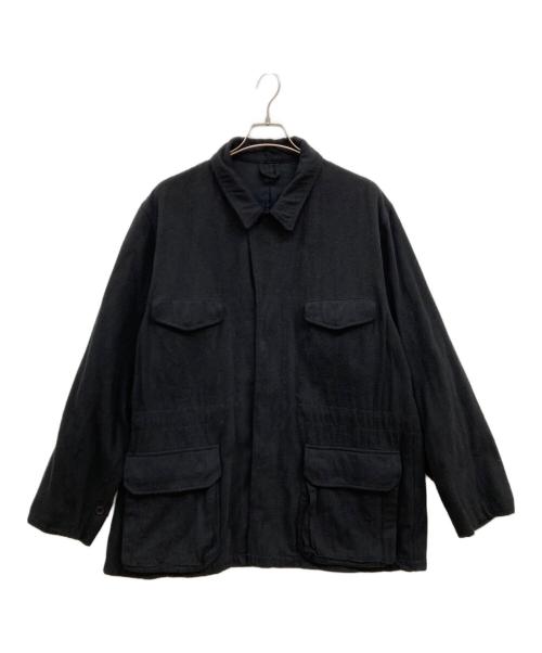 COMOLI（コモリ）COMOLI (コモリ) シルクネップミリタリージャケット/ネップジャケット/ミリタリージャケットZ01-01020 ブラック サイズ:3の古着・服飾アイテム