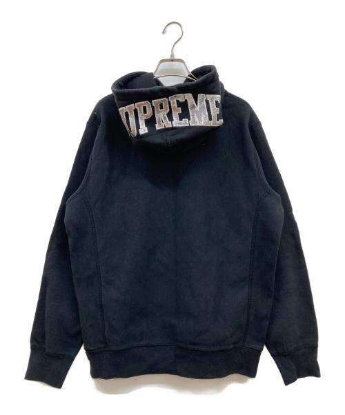 SUPREME（シュプリーム）SUPREME (シュプリーム) Sequin Arc Hooded Sweatshirt/パーカー/フーディー/プルオーバーパーカー ブラック サイズ:Ⅿの古着・服飾アイテム