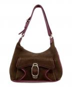 COLE HAANコールハーン）の古着「スエードハンドバッグ/Y2K/archive/アーカイブ」｜ブラウン