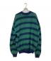 VAINL ARCHIVE（ヴァイナルアーカイブ）の古着「ボーダーニット/ニット」｜グリーン