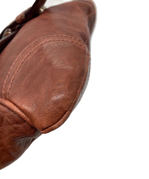 MIU MIU（ミュウミュウ）MIU MIU (ミュウミュウ) レザーハンドバッグ/アーカイブ/Y2K ブラウンの古着・服飾アイテム