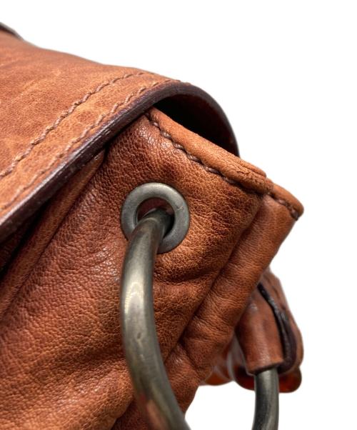 MIU MIU（ミュウミュウ）MIU MIU (ミュウミュウ) レザーハンドバッグ/アーカイブ/Y2K ブラウンの古着・服飾アイテム