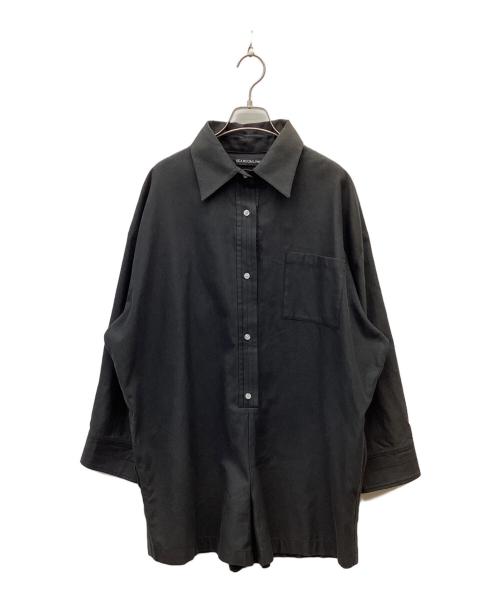 Sea Room lynn（シールームリン）Sea Room Lynn (シールームリン) OXFORDシャツロンパース ブラック サイズ:Mの古着・服飾アイテム