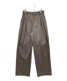 Sea Room lynn（シールームリン）の古着「soft fabric ストレートスラックス」｜グレー