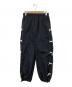 Sea Room Lynn（シールームリン）の古着「Side mini Ribbon Sportyパンツ/ナイロンパンツ/ドローコードパンツ」｜ブラック