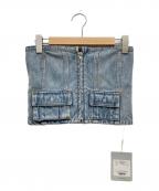 Sea Room lynnシールームリン）の古着「Denim miniビスチェ/デニムビスチェ/002011020」｜ブルー