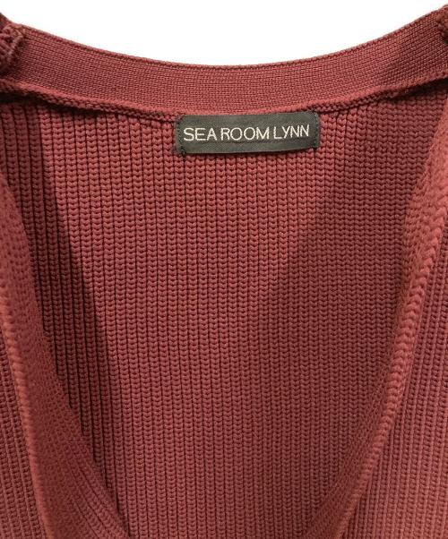 Sea Room lynn（シールームリン）Sea Room Lynn (シールームリン) ハイストレッチキーネックニット ボルドー サイズ:SIZE Freeの古着・服飾アイテム