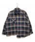 SSZ（エスエスズィー）の古着「BALLOON SHIRT RAPTURE/長袖シャツ/チェックシャツ/ネルシャツ」｜ブラウン×ネイビー