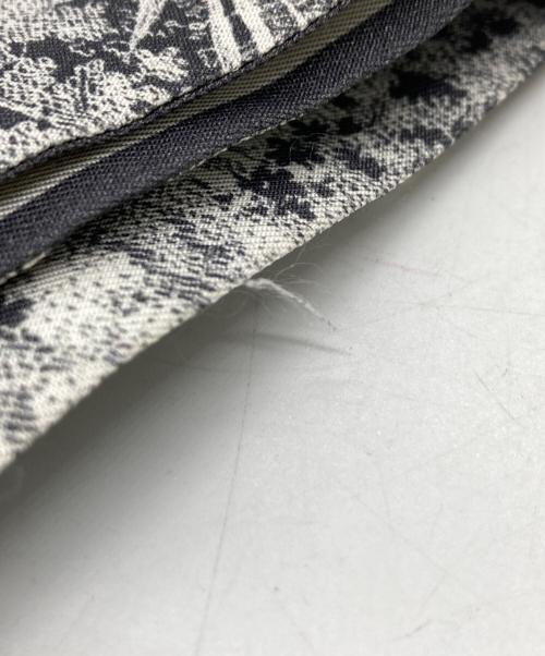 Christian Dior（クリスチャン ディオール）Christian Dior (クリスチャン ディオール) ミッツァ/シルクリボンスカーフ/スカーフ/シルクスカーフ/12TOJ1061605 グレー×ホワイトの古着・服飾アイテム