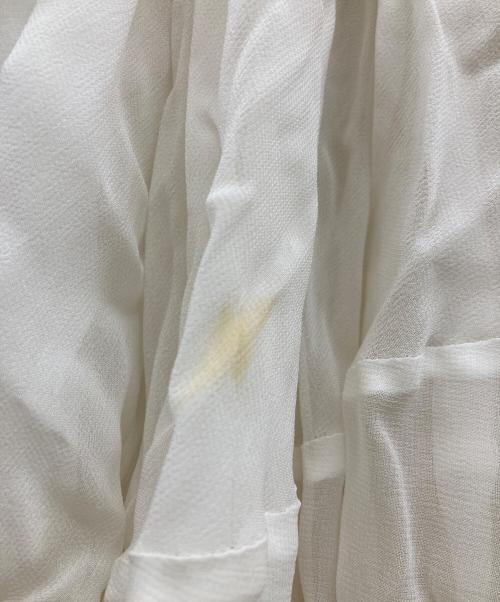 JUNYA WATANABE COMME des GARCONS（ジュンヤワタナベ コムデギャルソン）JUNYA WATANABE COMME des GARCONS ((ジュンヤワタナベ コムデギャルソン) プリーツ切替トレンチコート/JG-O005 ベージュ×ホワイト サイズ:XSの古着・服飾アイテム