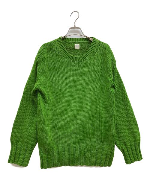 Ron Herman（ロンハーマン）Ron Herman (ロンハーマン) コットンクルーネックニット/サイドスリットニット グリーン サイズ:XSの古着・服飾アイテム