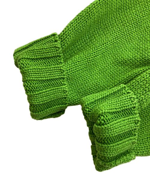 Ron Herman（ロンハーマン）Ron Herman (ロンハーマン) コットンクルーネックニット/サイドスリットニット グリーン サイズ:XSの古着・服飾アイテム