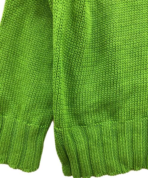 Ron Herman（ロンハーマン）Ron Herman (ロンハーマン) コットンクルーネックニット/サイドスリットニット グリーン サイズ:XSの古着・服飾アイテム