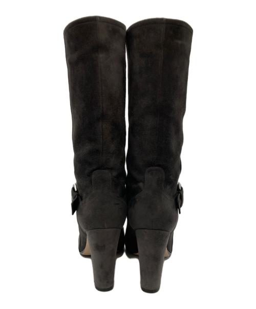 Gianvito Rossi（ジャンヴィト ロッシ）Gianvito Rossi (ジャンヴィト・ロッシ) スエードロングブーツ/スエードブーツ/ロングブーツ グレー サイズ:23.5cmの古着・服飾アイテム