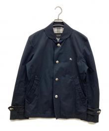 BURBERRY BLACK LABEL（バーバリーブラックレーベル）の古着「メタルボタンストレッチジャケット/BMP98-618-29」｜ネイビー