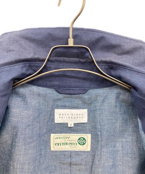 MACKINTOSH PHILOSOPHY（マッキントッシュ フィロソフィー）MACKINTOSH PHILOSOPHY (マッキントッシュ フィロソフィー) IRISH LINENフィールドコート/アイリッシュリネン ネイビー サイズ:38の古着・服飾アイテム
