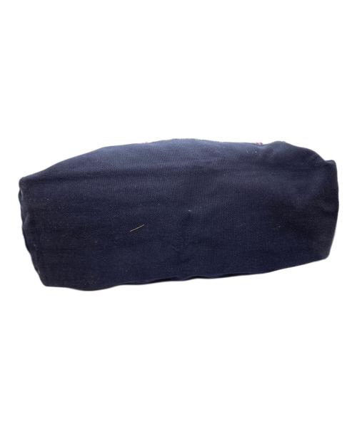 J.CREW（ジェイクルー）J.CREW (ジェイクルー) パッチワークトートバッグ/ドッキングバッグ ネイビー×ベージュの古着・服飾アイテム