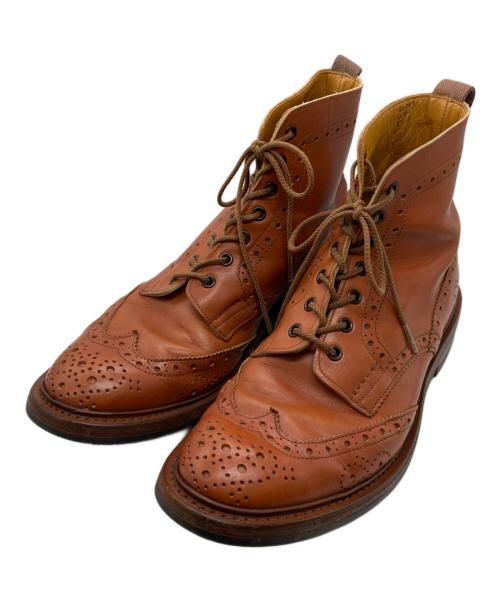 Tricker's（トリッカーズ）Tricker's (トリッカーズ) Paul Smith (ポールスミス) カントリーブーツ/Paul Smith/ウイングチップ ブラウン サイズ:UK8 1/2の古着・服飾アイテム