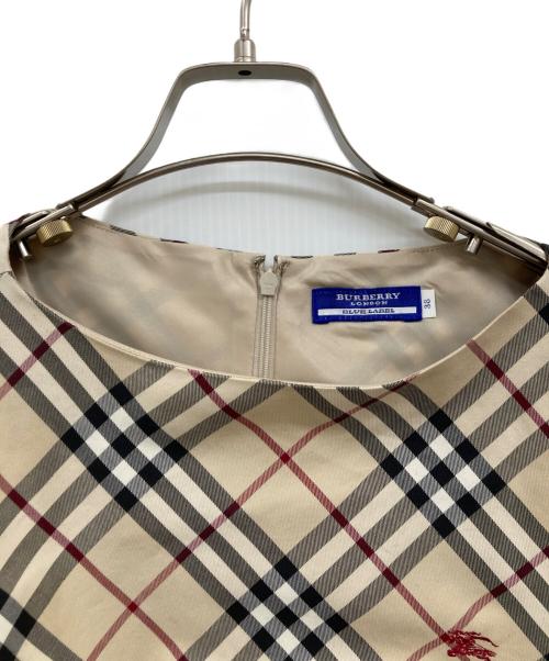 BURBERRY BLUE LABEL（バーバリー ブルー レーベル）BURBERRY BLUE LABEL (バーバリーロンドンブルーレーベル) ノバチェックノースリーブワンピース ベージュ サイズ:SIZE 38の古着・服飾アイテム