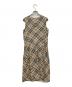 BURBERRY BLUE LABEL (バーバリーロンドンブルーレーベル) ノバチェックノースリーブワンピース ベージュ サイズ:SIZE 38：11000円