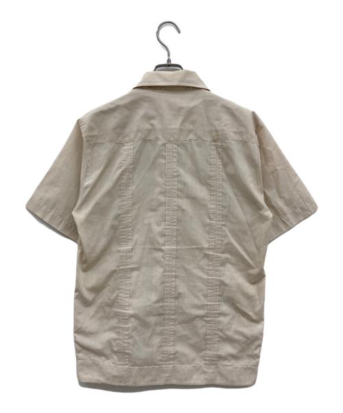 PIERRE DEROCHE（古着）PIERRE DEROCHE (古着) トップ釦開襟キューバシャツ/ヴィンテージシャツ ベージュ サイズ:Sの古着・服飾アイテム