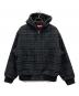 Supreme（シュプリーム）の古着「23AW Plaid Wool Hooded Work Jacket」｜ブラック