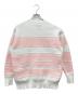 SEVEN TEN by MIHO KAWAHITO (セブン テン バイ ミホ カワヒト) ボーダープラケットニット/ボーダーニット ピンク×ホワイト サイズ:S：8000円
