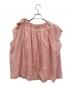 SEVEN TEN by MIHO KAWAHITO (セブン テン バイ ミホ カワヒト) ギャザーリボントップス/ノースリーブブラウス/ブラウス ピンク サイズ:S：5000円