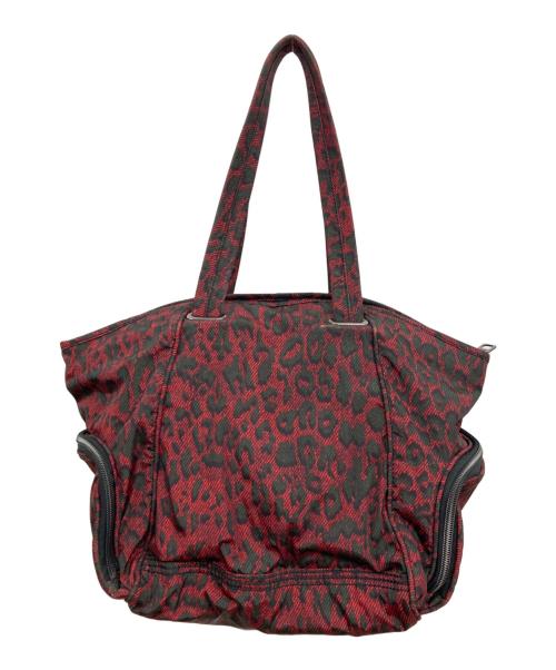 DIESEL（ディーゼル）DIESEL (ディーゼル) レオパードトートバッグ/Y2K/ARCHIVE/アーカイブ レッド×グリーンの古着・服飾アイテム