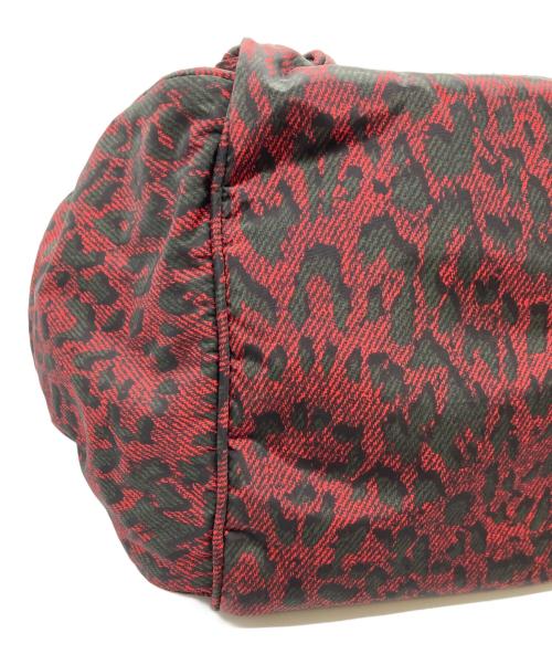 DIESEL（ディーゼル）DIESEL (ディーゼル) レオパードトートバッグ/Y2K/ARCHIVE/アーカイブ レッド×グリーンの古着・服飾アイテム