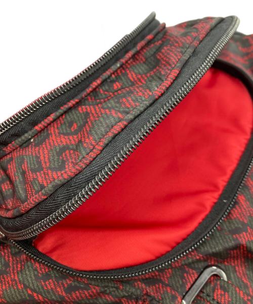 DIESEL（ディーゼル）DIESEL (ディーゼル) レオパードトートバッグ/Y2K/ARCHIVE/アーカイブ レッド×グリーンの古着・服飾アイテム