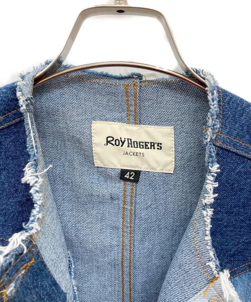 Roy Roger's（ロイロジャース）ROY ROGER'S (ロイロジャース) 再構築デニムベスト/ベスト/ドッキング ブルー サイズ:42の古着・服飾アイテム