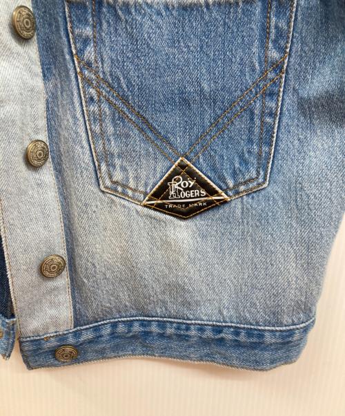 Roy Roger's（ロイロジャース）ROY ROGER'S (ロイロジャース) 再構築デニムベスト/ベスト/ドッキング ブルー サイズ:42の古着・服飾アイテム