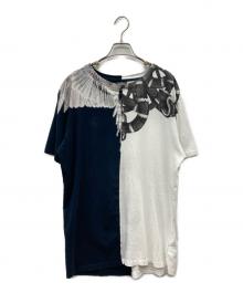 MARCELO BURLON（マルセロバーロン）の古着「SNAKE WING T-SHIRTS」｜ホワイト×ブラック