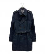 BURBERRY BLACK LABELバーバリーブラックレーベル）の古着「トレンチコート/BMA13-104-29」｜ネイビー
