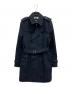 BURBERRY BLACK LABEL（バーバリーブラックレーベル）の古着「トレンチコート/BMA13-104-29」｜ネイビー