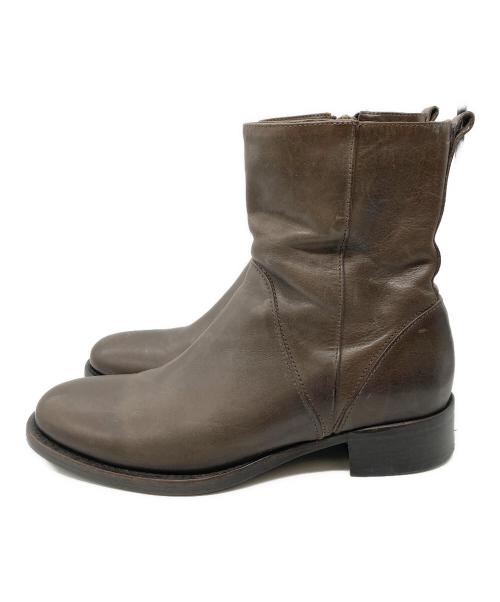 BUTTERO（ブッテロ）BUTTERO (ブッテロ) ラウンドトゥサイドジップブーツ/ロングブーツ/ブーツ/B1117 ブラウン サイズ:41の古着・服飾アイテム