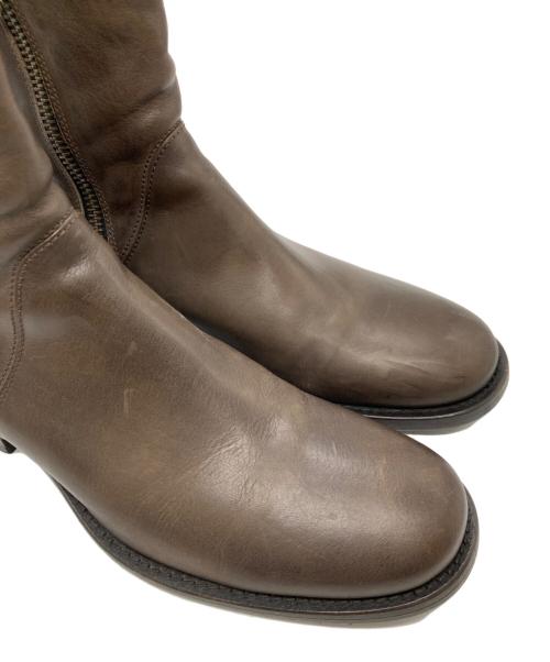 BUTTERO（ブッテロ）BUTTERO (ブッテロ) ラウンドトゥサイドジップブーツ/ロングブーツ/ブーツ/B1117 ブラウン サイズ:41の古着・服飾アイテム