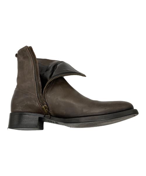 BUTTERO（ブッテロ）BUTTERO (ブッテロ) ラウンドトゥサイドジップブーツ/ロングブーツ/ブーツ/B1117 ブラウン サイズ:41の古着・服飾アイテム