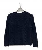 Maison Margiela 10メゾンマルジェラ 10）の古着「デストロイケーブルニット」｜ネイビー