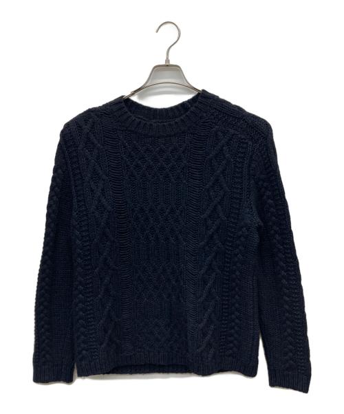 Maison Margiela 10（メゾンマルジェラ 10）Maison Margiela 10 (メゾンマルジェラ 10) デストロイケーブルニット ネイビー サイズ:Lの古着・服飾アイテム