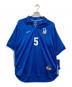 NIKE（ナイキ）の古着「98年イタリア代表モデル ゲームシャツ/イタリア代表ユニフォーム/サッカーユニフォーム/5番/U8CRM」｜ブルー