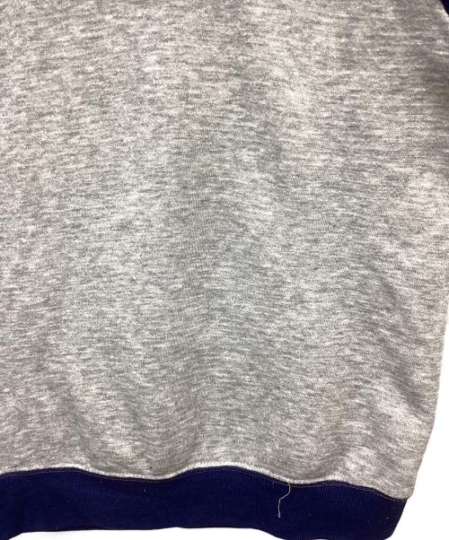 DISNEY（ディズニー）Disney (ディズニー) S/Sラグランパーカー/ミッキー/80s グレー×ネイビー サイズ:Mの古着・服飾アイテム