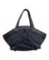 BURBERRY BLUE LABEL (バーバリーロンドンブルーレーベル) キャンバストートバッグ/ZAE95-417-09 ネイビー×ブラック：12000円
