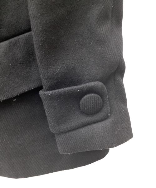 MONCLER（モンクレール）MONCLER (モンクレール) PHEMIA/フェミア/ノーカラーウールコート ブラックの古着・服飾アイテム